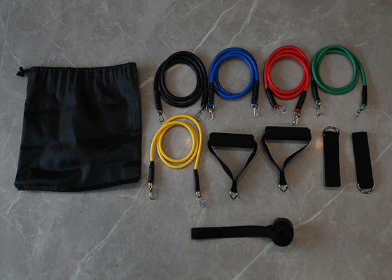 Versatile Ankle Tube Resistance Bands Set with 11 Pieces for Effective Training