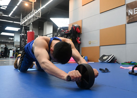 Achieve a stronger core with our customizable TPR Abdominal Wheel Roller, perfect for versatile core exercises