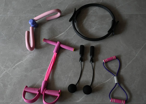 5-Piece Thigh Master & Codeless Jump Rope Elastic Sit-Up Pilates Accessories