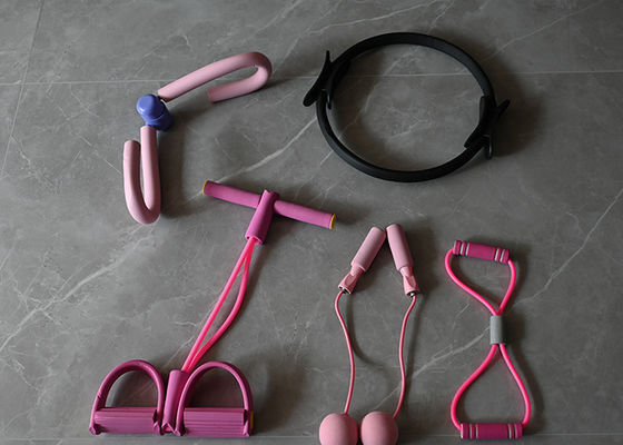 5-Piece Thigh Master & Codeless Jump Rope Elastic Sit-Up Pilates Accessories