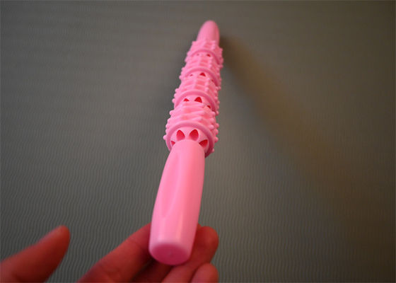 Pink Handheld Back Muscle Roller Stick for Customized Massage
