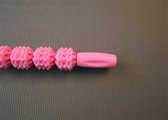 Pink Handheld Back Muscle Roller Stick for Customized Massage