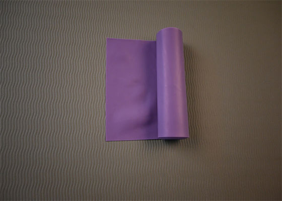 Purple Shoulder Presses Pilates Band Resistance Band For Yoga Exercise