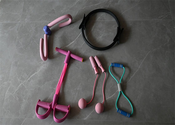 Enhance Fitness: Thigh Master, Cordless Jump Rope, Elastic Sit Up, Chest Expander, and Magic Ring Set