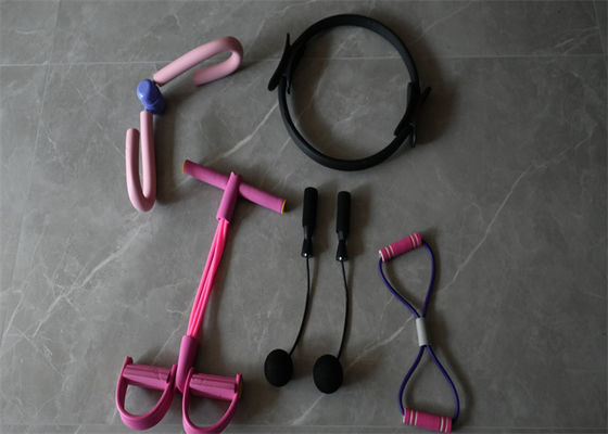 Enhance Fitness: Thigh Master, Cordless Jump Rope, Elastic Sit Up, Chest Expander, and Magic Ring Set