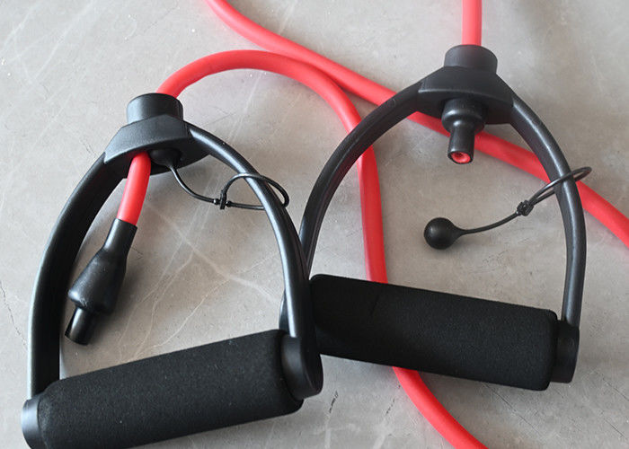 Red TPE Heavy Duty Resistance Bands with Handles for Intensive Workouts