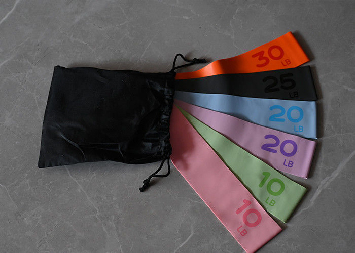 10lbs-30lbs Resistance Bands Macaron color 6 pieces Latex Resistance Bands