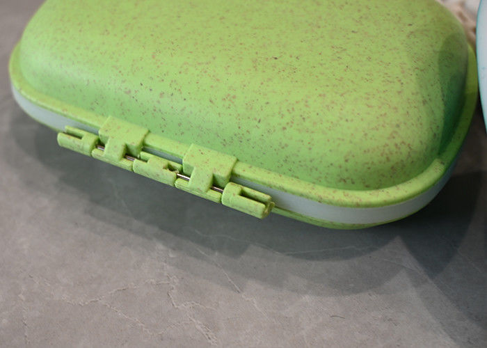 Moisture-Proof Medicine Organizer: Green Travel Pill Case for Daily and Weekly Medication