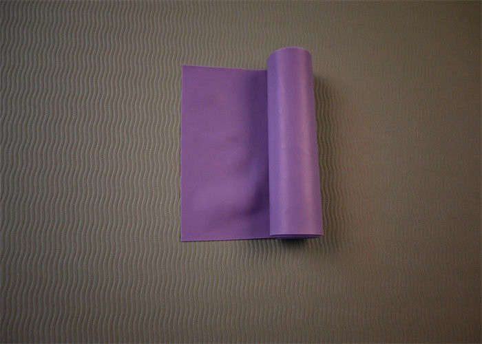 Purple Shoulder Presses Pilates Band Resistance Band For Yoga Exercise