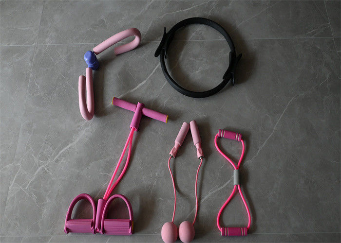 Enhance Fitness: Thigh Master, Cordless Jump Rope, Elastic Sit Up, Chest Expander, and Magic Ring Set